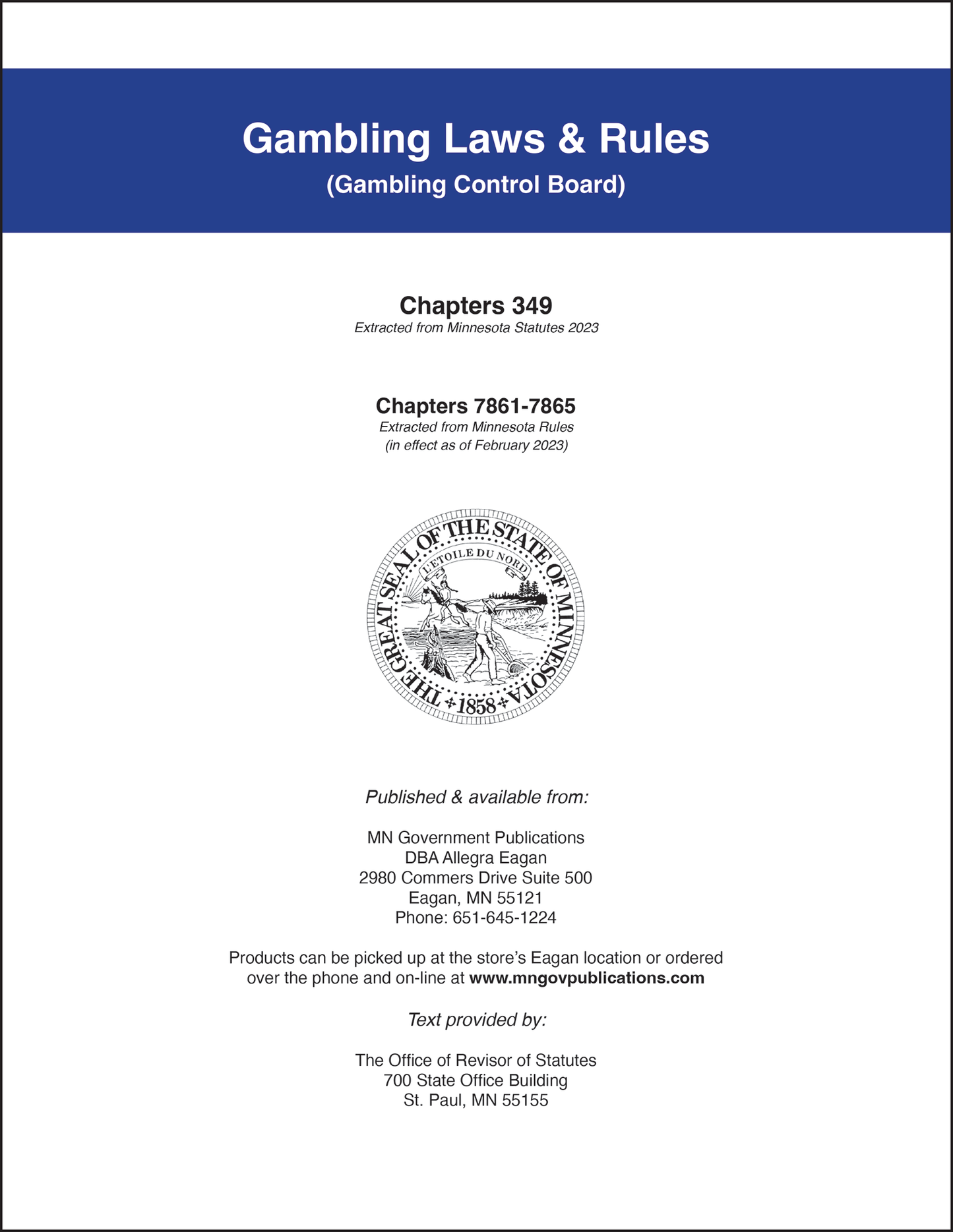 Gambling Laws & Rules